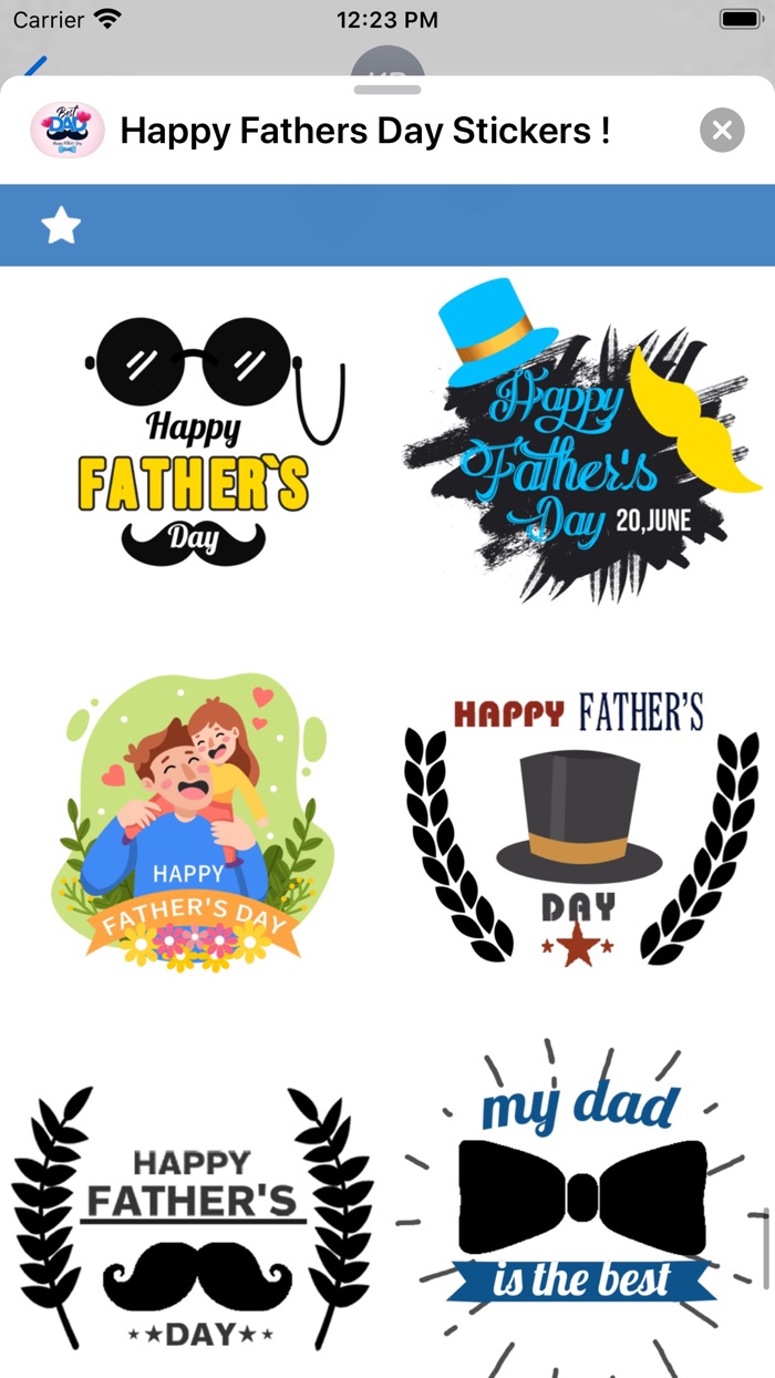 Happy Fathers Day Stickers