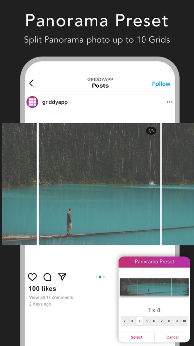 Griddy Pro - Split Pic in Grids For Instagram Post Screenshot 4