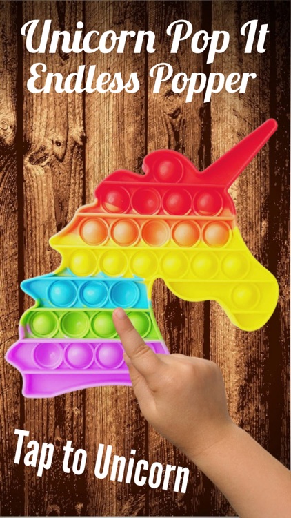 Fidget Pop It Unicorn Toy 3D