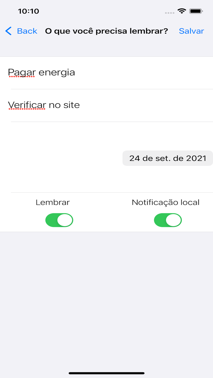 Não Esqueça App