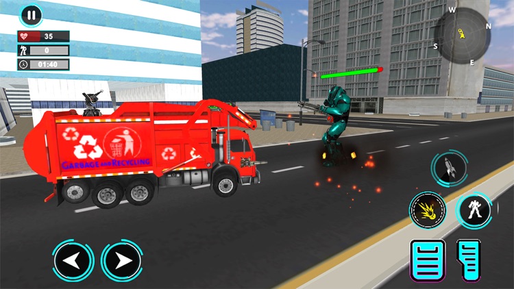 Garbage Robot Truck War