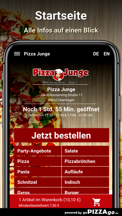 Pizza Junge Überlingen screenshot 2