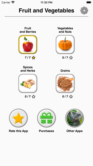 Fruit and Vegetables - Quiz screenshot 3