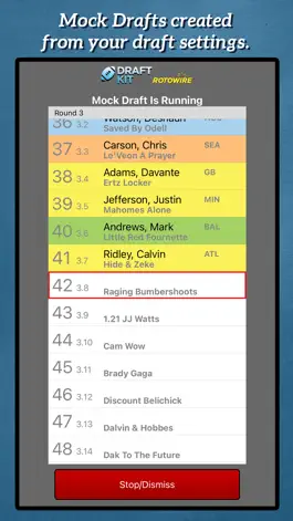 Game screenshot Fantasy Football Draft Kit '21 apk