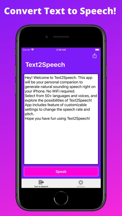 Text2Speech. screenshot-0