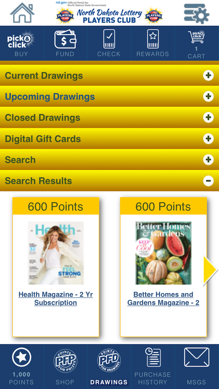 ND Lottery Players Club