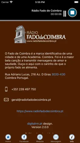 Game screenshot Rádio Fado de Coimbra apk