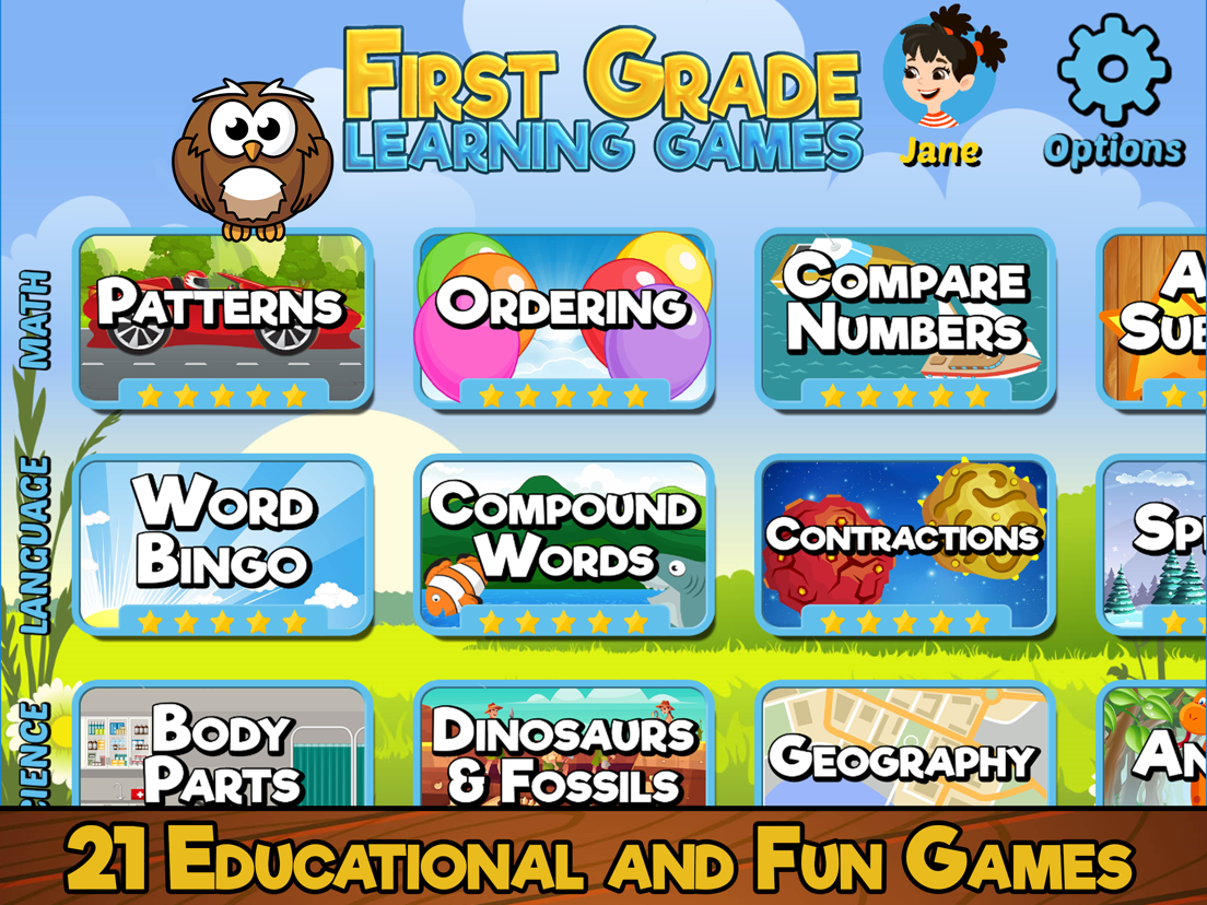 First Grade Learning Games - App voor iPhone, iPad en iPod touch ...