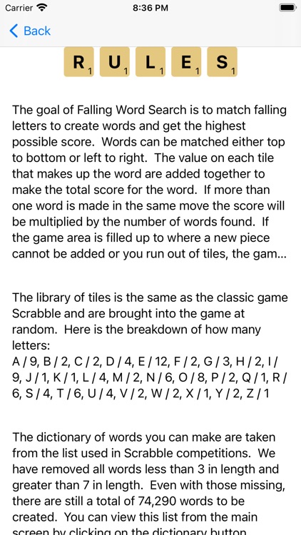 Falling Word Search screenshot-4