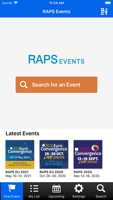 RAPS Events screenshot 2