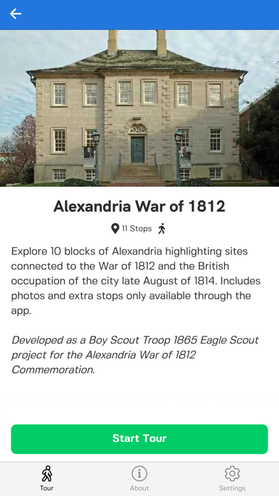 How to cancel & delete Alexandria War of 1812 Tour from iphone & ipad 2