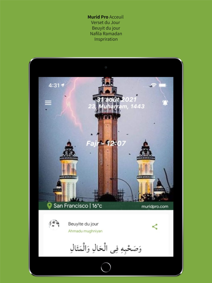 Murid Pro Coran Xassida Adhan