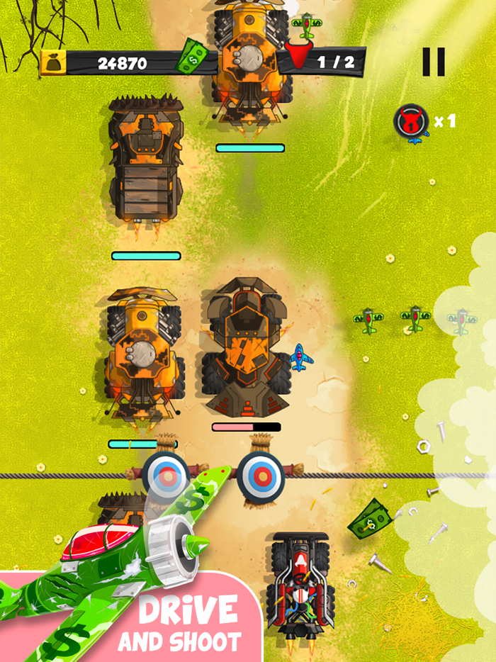 Tractor rush Kid driving car