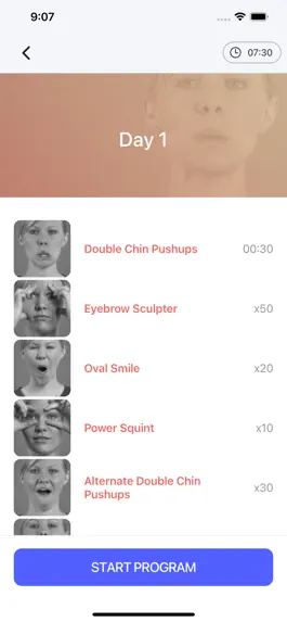 Game screenshot Face Yoga Exercise Lift App apk