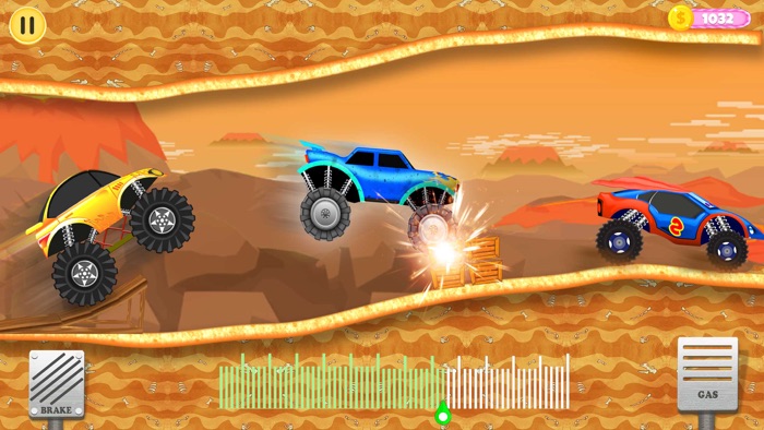 Monster Truck Up Hill Racing