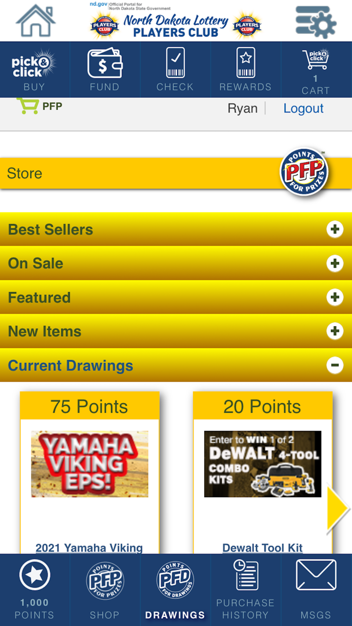 ND Lottery Players Club