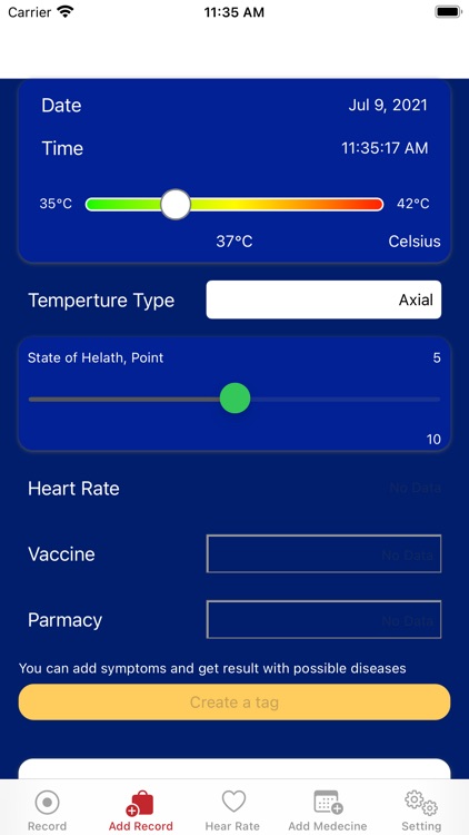 Health Records, Hearth Rate screenshot-3