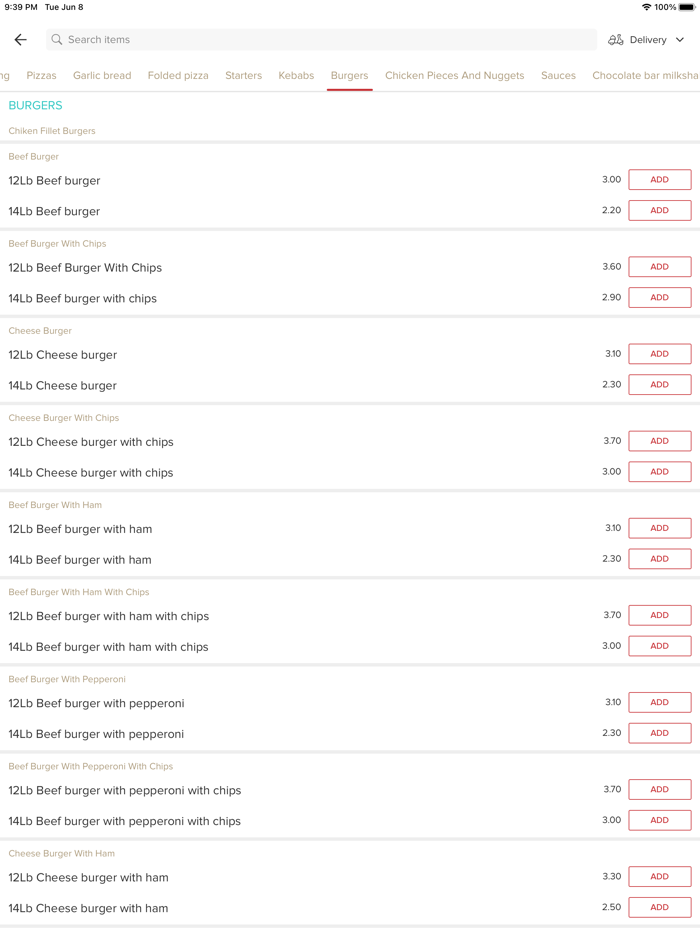 Pizza Deluxe Gorton.