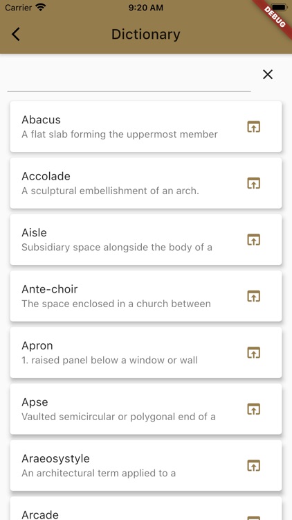 Architecture Terms