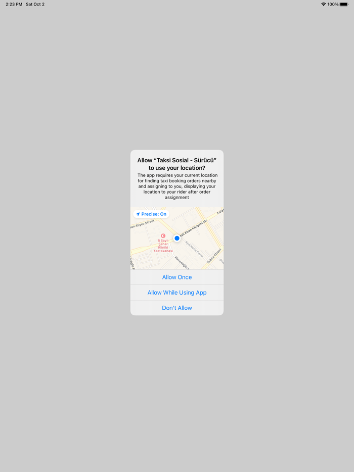 Taksi Sosial - Sürücü