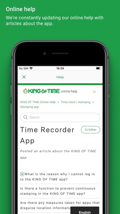 Clock-in KING OF TIME (Admin) screenshot 4