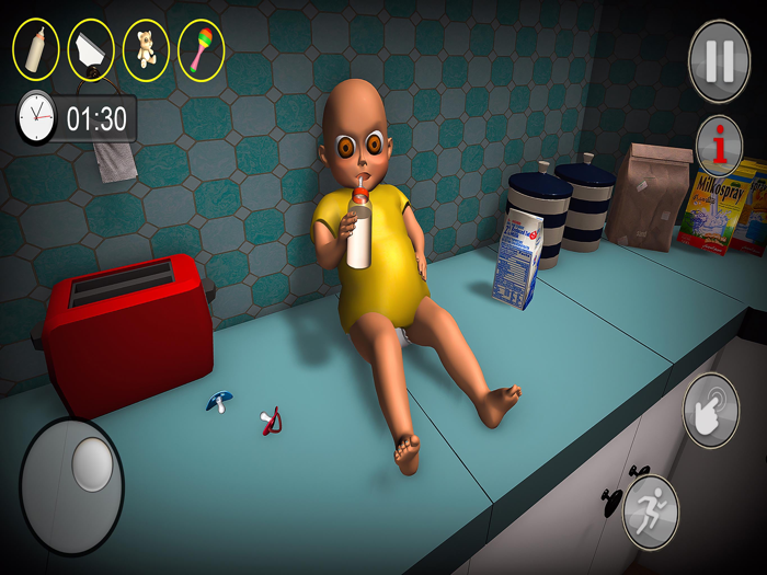 Scary Evil Baby Yellow House