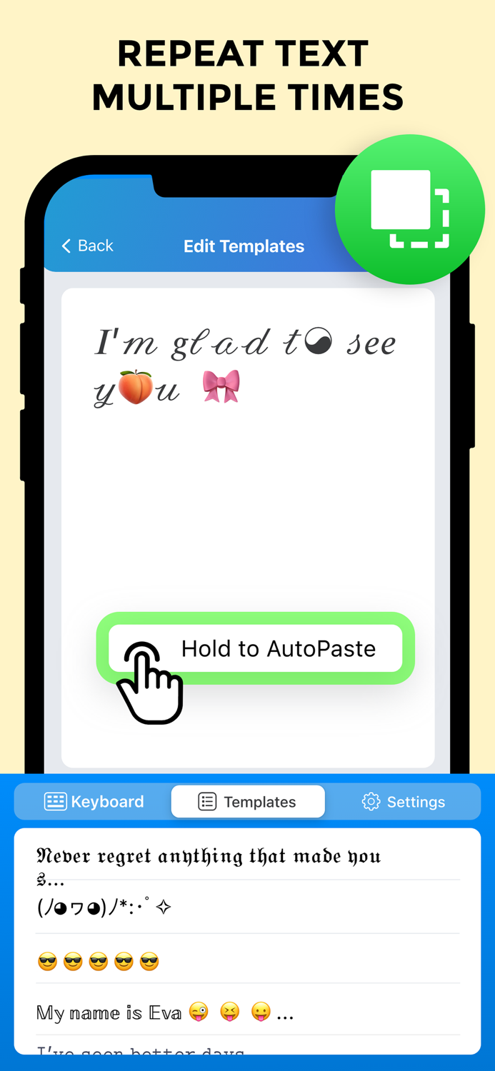 Auto Snap - Paste Keyboard