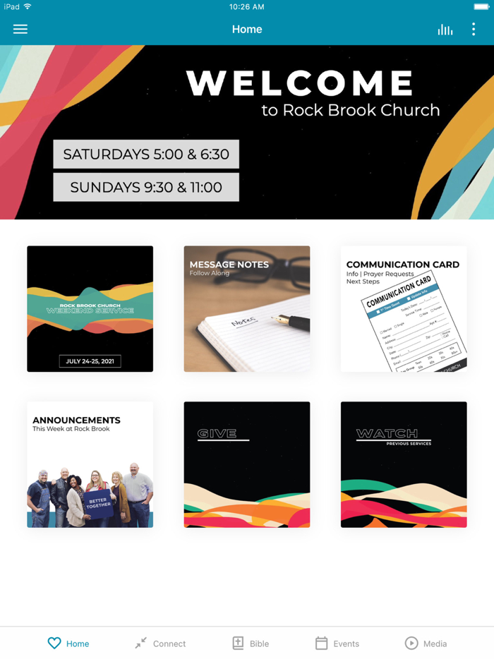 Rock Brook Church App