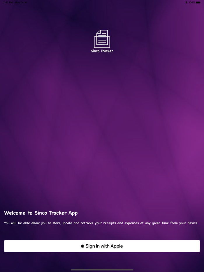 Sinco Tracker Expense Tracker