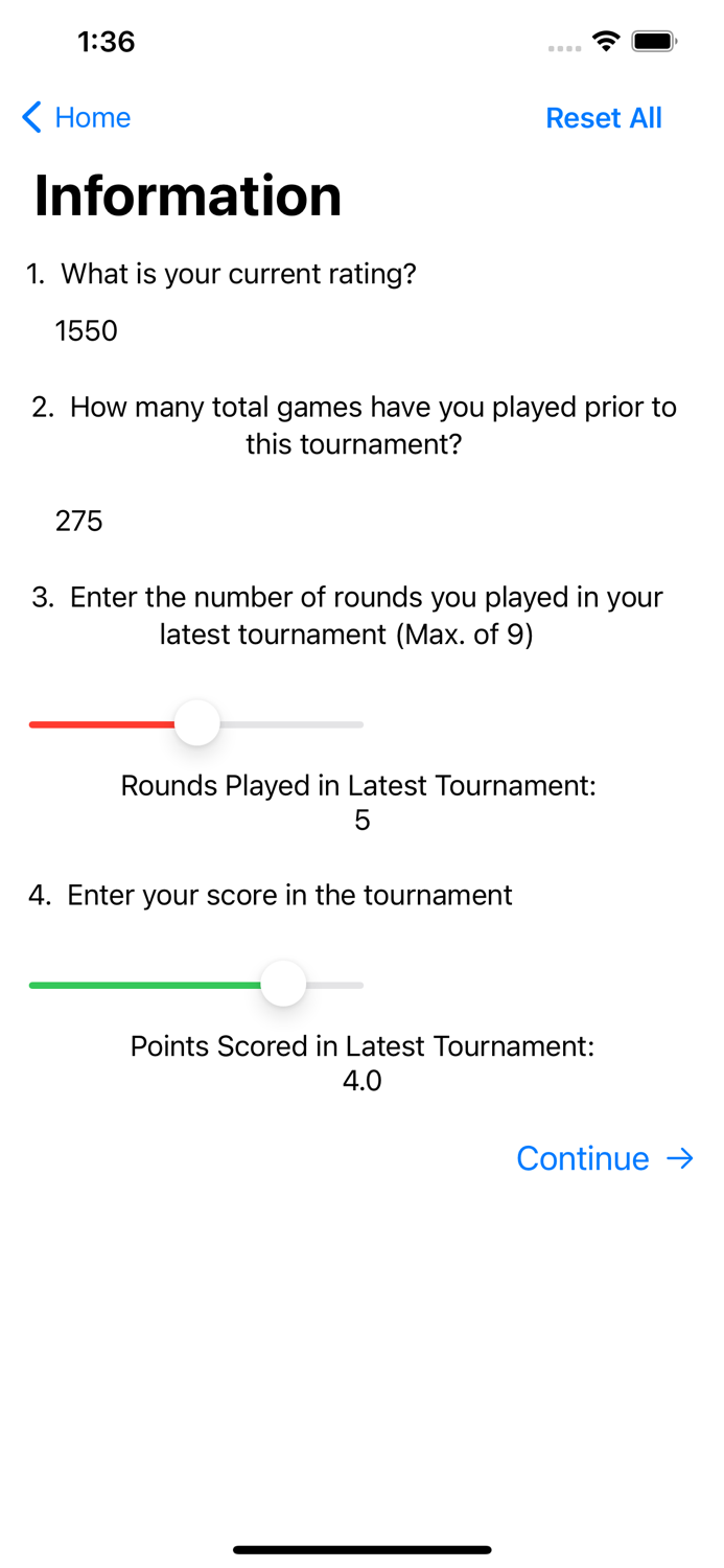 USCF Rating Calculator