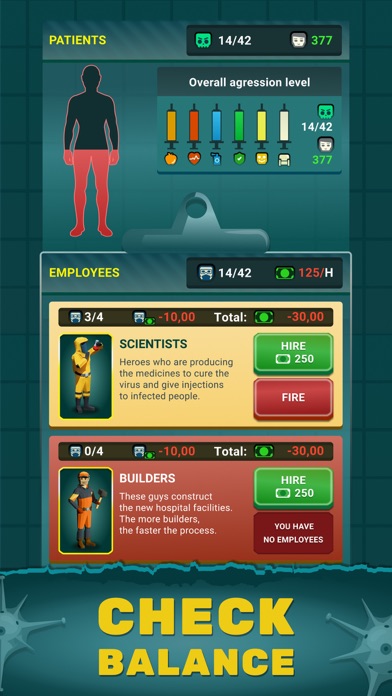 Idle Zombie Hospital Builder Hack screenshot 4 - game app interface