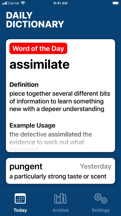 Daily Dictionary screenshot-0