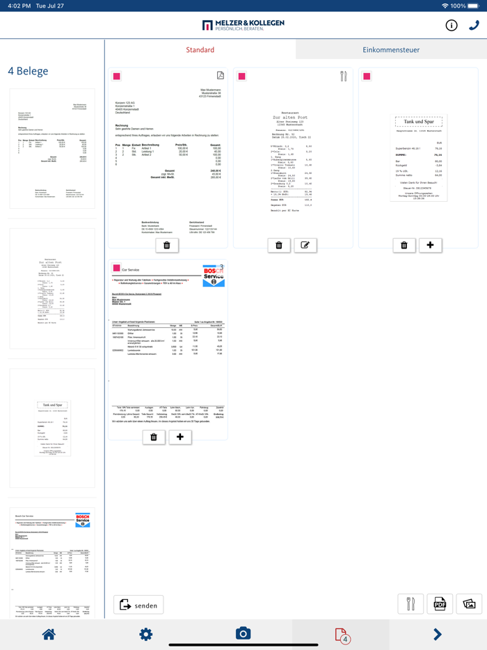 Melzer  Kollegen Beleg App