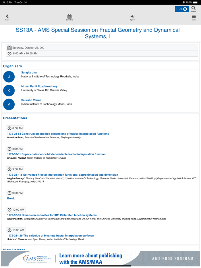 AMS Fall Western 2021