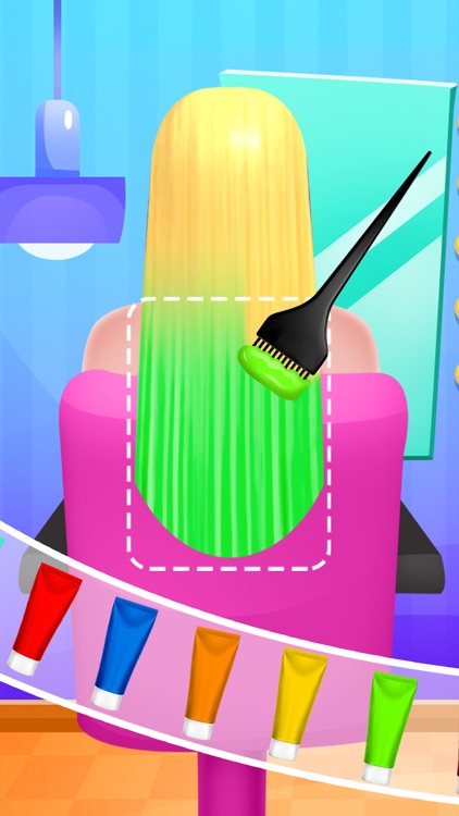 Long Hair Dye Art - Hair Salon screenshot-5