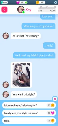Screenshot 4 Eroblast — Waifu Dating Sim iphone