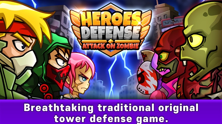 Hero Defense Attack on Zombie