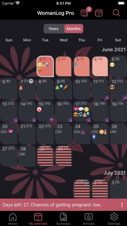 WomanLog Pro Calendar screenshot-4
