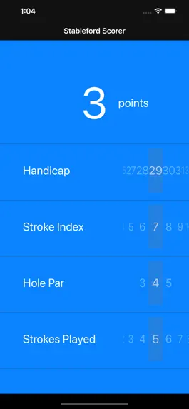 Game screenshot Stableford Scorer apk