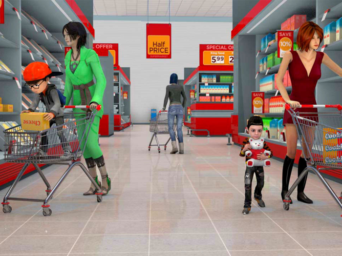 Hypermarket Cashier Game 3D
