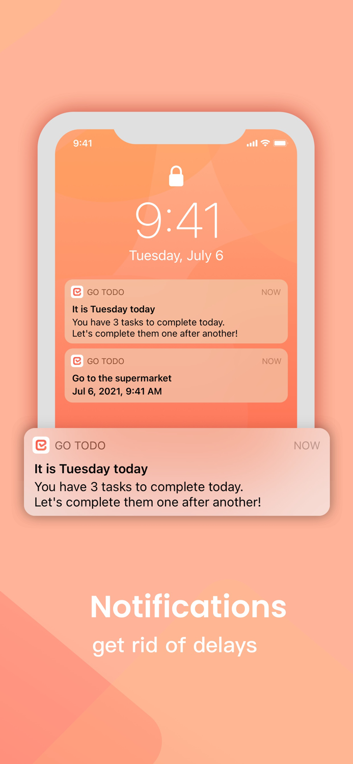Go Todo - Task List  reminder