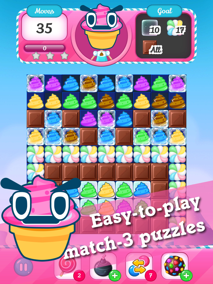 IceCream Candy Match-3 Puzzle