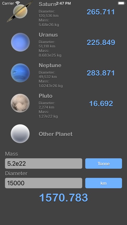 Weight on Other Planets Conv screenshot-9