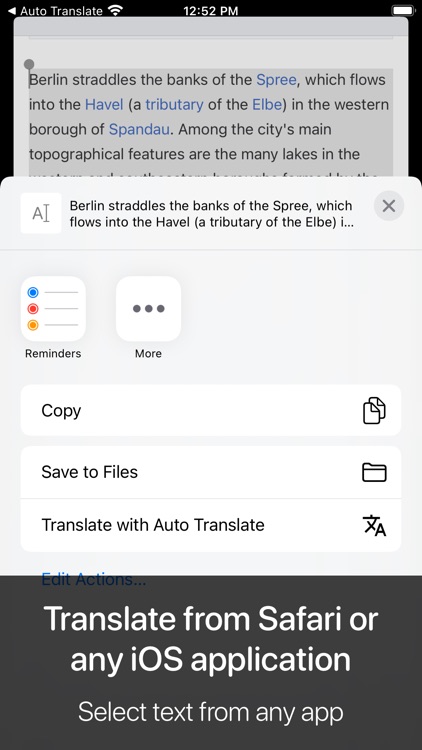 Auto Translate for Safari