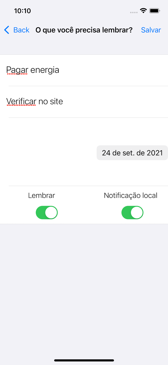 Não Esqueça App