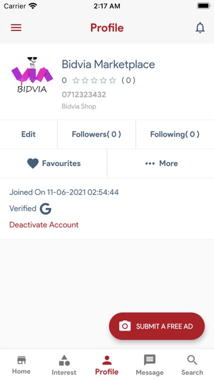 Bidvia Martketplace - Buy Sell screenshot-3