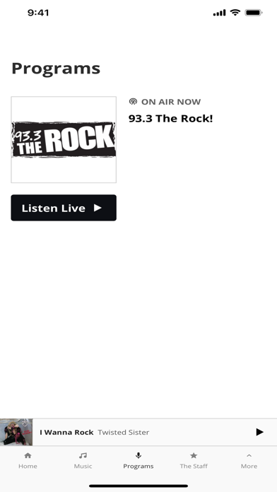 How to cancel & delete 93.3 The Rock from iphone & ipad 4