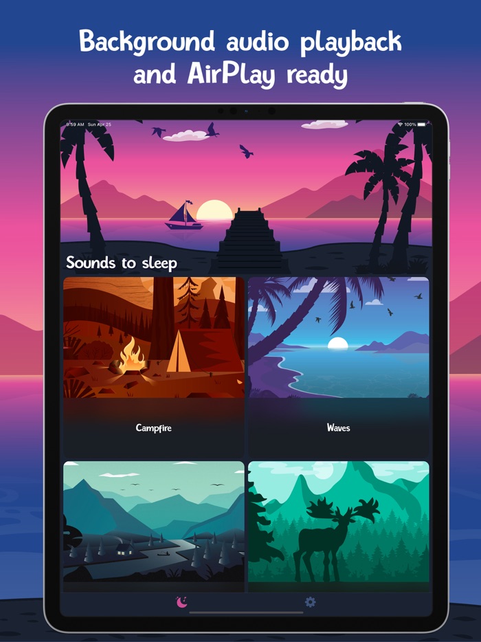 Sounds to sleep and relax