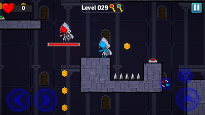 Stickman Red And Blue Game 2D screenshot 2