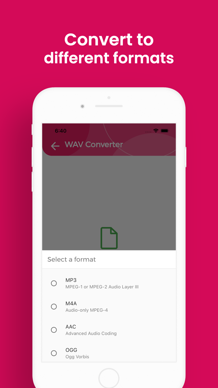 WAV Converter, WAV to MP3